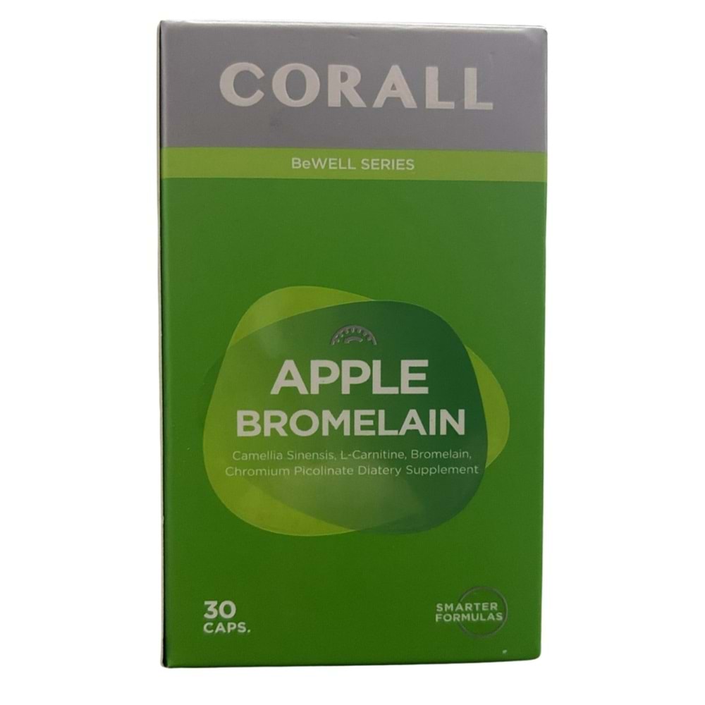 Corall Apple Bromelain 30 Kapsül
