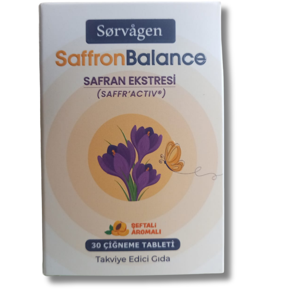 Sorvagen SaffronBalance Safran 30 Çiğneme Tableti