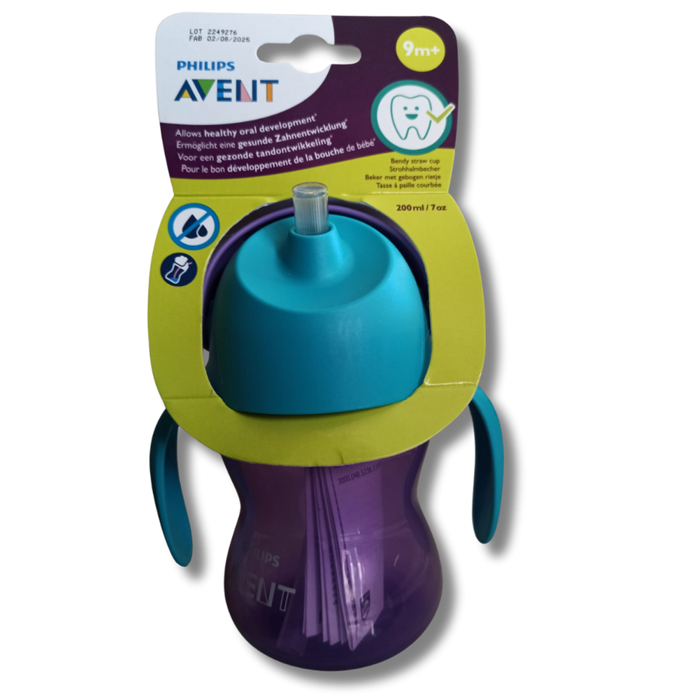 Avent SCF796/02 Desenli Pipetli Bardak 200 ml - Kız