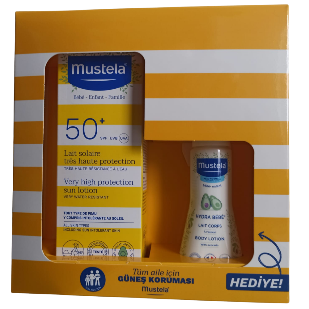 Mustela Very High Protection Sun Lotion Spf 50 100 ML + Hydra Bebe 50 ML