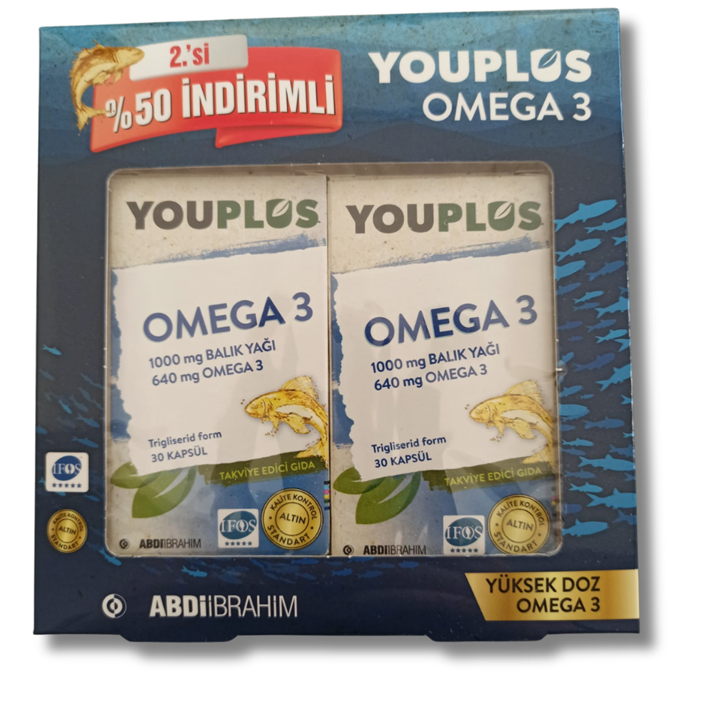 Youplus Omega-3 30 Kapsül Kofre – 2.si %50 İndirimli