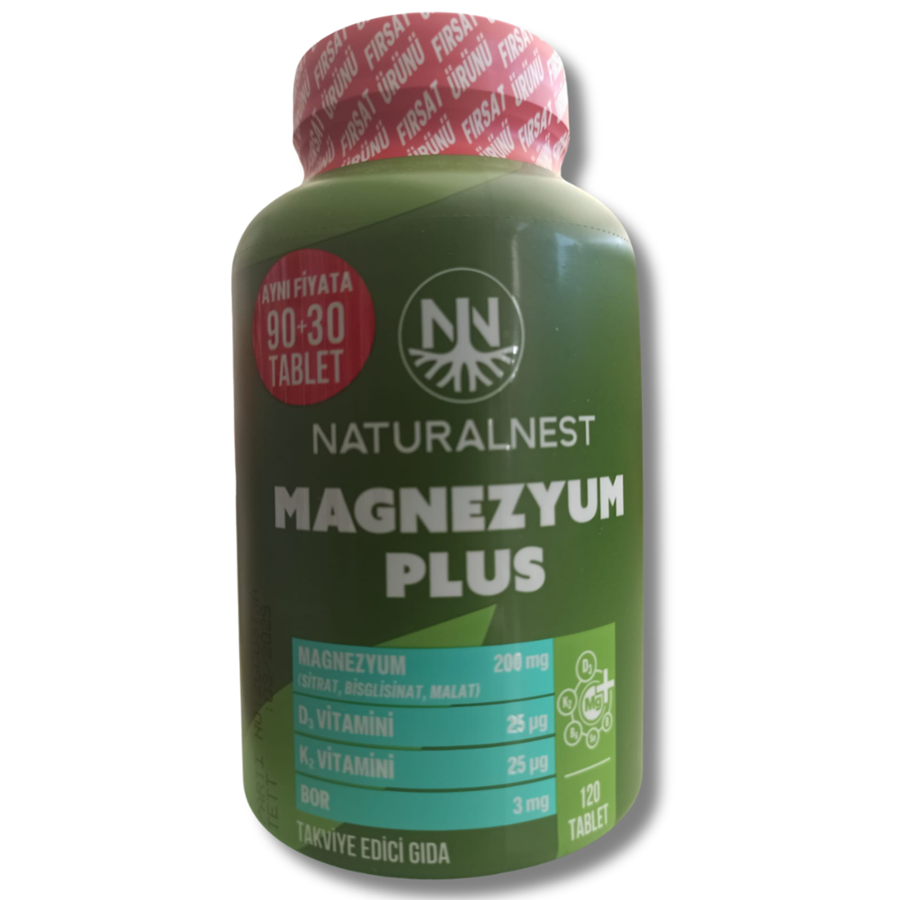 Naturalnest Magnezyum Plus 90+30 Tablet