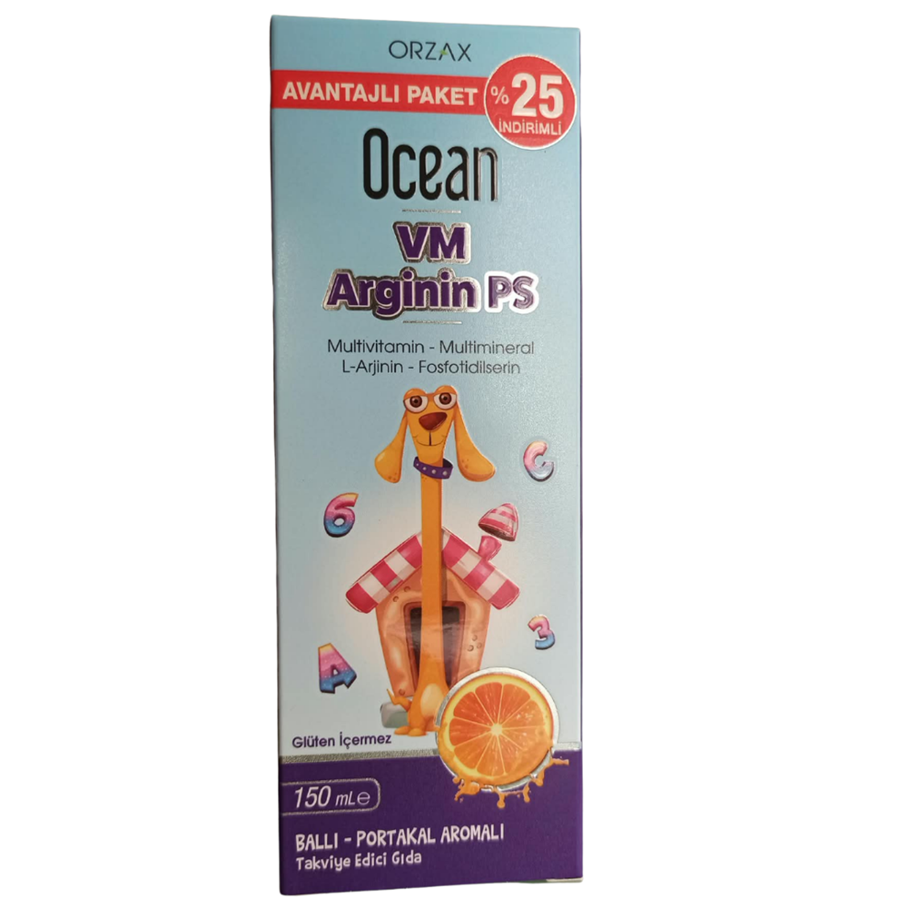 Ocean Arginin PS 150 ml - Avantajlı Paket %25 İndirimli