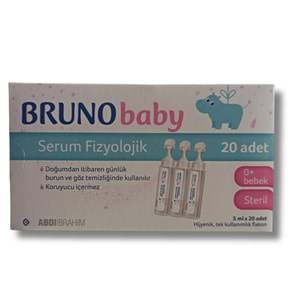 Bruno Baby Serum Fizyolojik %0.9 20x5ml Flakon