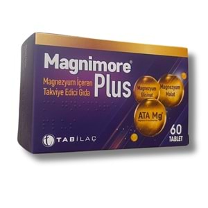 Magnimore Plus Magnezyum İçeren Takviye Edici Gıda 105 mg 60 Tablet