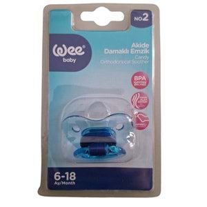 Wee Baby Silikon Damaklı Emzik Akide 112 Mavi