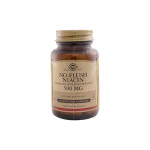 Solgar No Flush Niacin 500 mg 50 Kapsül