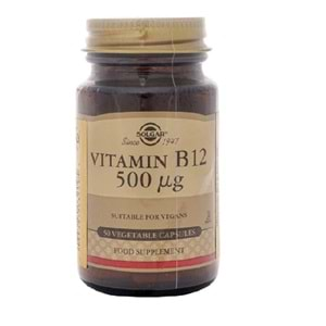 Solgar Vitamin B12 500 mg 50 Kapsül