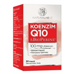 Naturalnest Koenzim Q10 Kapsül Takviye Edici Gıda 30 Kapsül