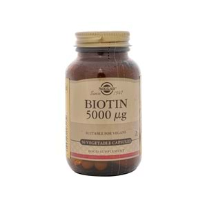 Solgar Biotin 5000 mcg 50 Kapsül