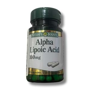 Natures Bounty Alpha Lipoic Acid 100 mg 60 Kapsül