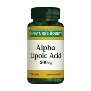 Natures Bounty Alpha Lipoic Acid 200 mg 30 Kapsül