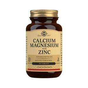 Solgar Calcium Magnesium Plus Zinc 100 Tablet