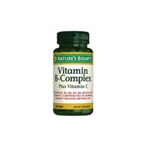 Natures Bounty Vitamin B-Complex Plus Vitamin-C 60 Tablet