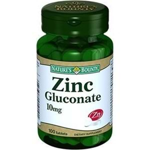 Natures Bounty Zinc Gluconate 10 mg 100 Tablet