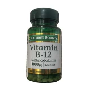 Natures Bounty B12 1000 mcg 60 Dilaltı Tableti