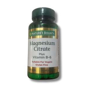 Natures Bounty Magnesium Citrate Plus Vitamin B-6 60 Tablet