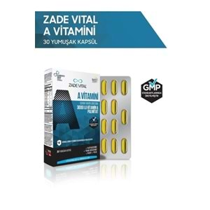 Zade Vital A Vitamini 500 mg 30 Kapsül