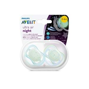 Avent SCF376/11 Ultra Air Karanlıkta Parlar Emzik 0-6 Ay Erkek