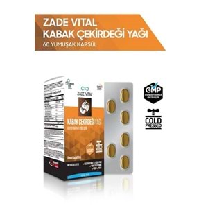 Zade Vital Kabak Çekirdeği Yağı 320 mg 60 Yumuşak Kapsül