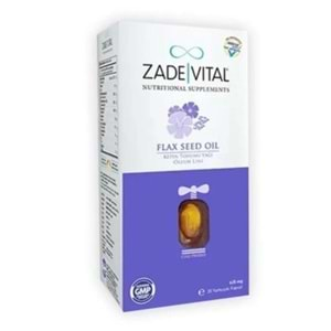 Zade Vital Keten Tohumu Yağı 625 mg 60 Yumuşak Kapsül