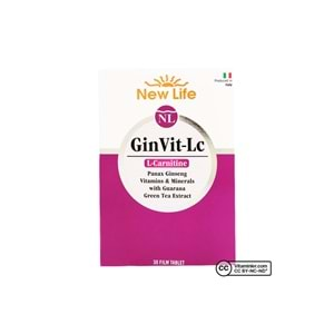 New Life GinVit-Lc L- Carnitine 30 Film Tablet