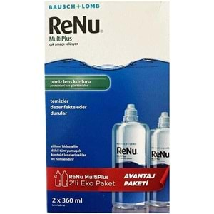 Renu Multiplus Lens Solüsyonu 360 ml - İkili Kofre