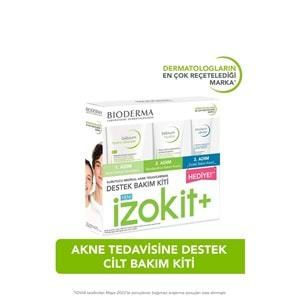 Bioderma Sebium İzokit + Sebium Hydra Cleanser 200 ml - Sebium Hydra 40 ml - Atoderm Levres 15 ml