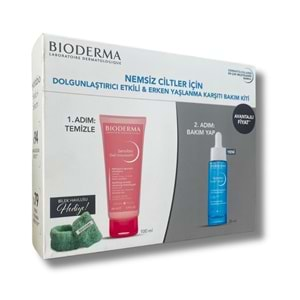 Bioderma Sensibio Foaming Gel 100 ml + Hydrabio Serum 30 ml+ Bileklik hediye