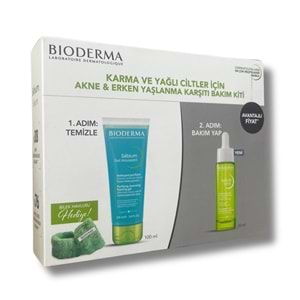 Bioderma Sebium Foaming Gel 100 ml + Sebium Serum 30 ml + Bilek Havlusu Hediye