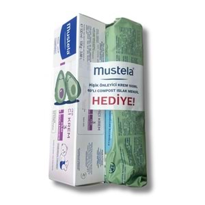 Mustela Vitamin Barrier 1-2-3 Cream 100 ml + Kompost Edilebilir Islak Mendil 60 Yaprak