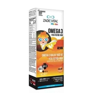 Zade Vital Miniza Omega-3 ve Yer Fıstığı Şurubu 150 ml