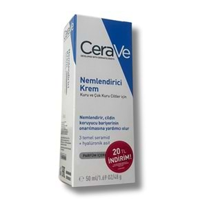 Cerave Nemlendirici Krem 20 TL İndirimli 50 ml