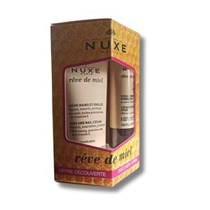 Nuxe Reve De Miel Hand and Nail Cream 30 ml + Lip Moisturizing Stick 4 gr