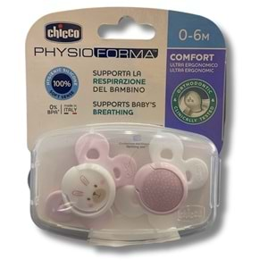 Chicco Physio Comfort Silikon Emzik 0-6 Ay 2'li - Kız