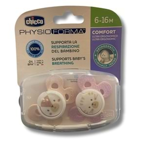 Chicco Physio Comfort Silikon Emzik 6-12 Ay 2'li - Kız