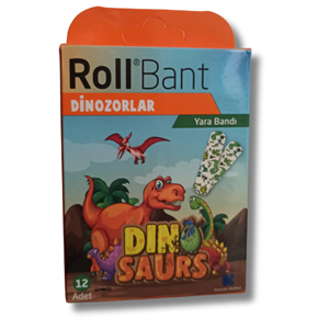 Roll Bant Yara Bandı Dinozorlar 12'li