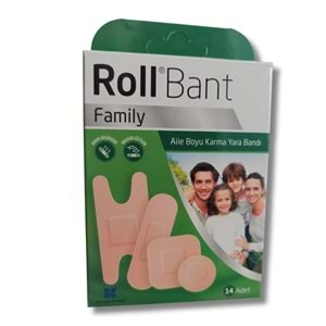 Roll Bant Family Yara Bandı 14'lü
