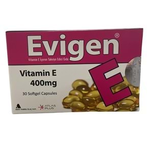 Evigen Vitamin E 400 mg 30 Yumuşak Kapsül