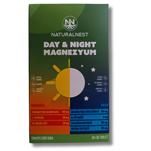 Naturalnest Day Night Magnezyum 60 Tablet