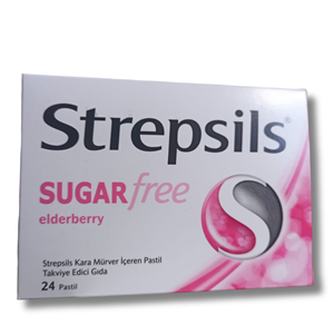 Strepsils Karamürver Aromalı Şekersiz 24 Pastil