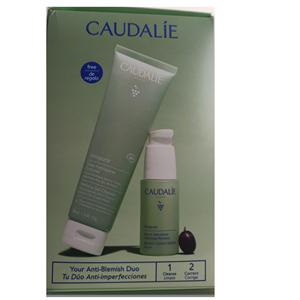 Caudalie Akne Karşıtı Bakım Seti - Vinopure Serum 30 ml + Temizleme Jeli 150 ml