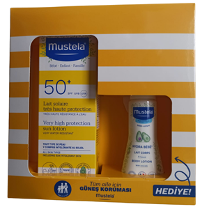 Mustela Very High Protection Sun Lotion Spf 50 100 ML + Hydra Bebe 50 ML
