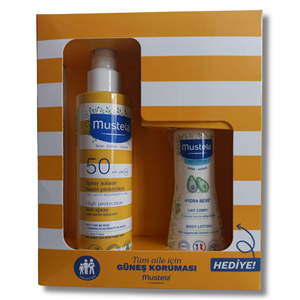 Mustela Set - Very High Protection Güneş Spreyi SPF50+ 200 ml + Losyon 100 ml