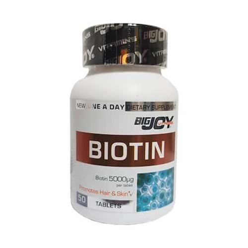 Bigjoy Vİtamins Biotin 5000 mcg 50 Tablet