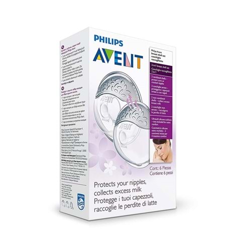 Avent Göğüs Kalkanı Silikon 2li scf157/02