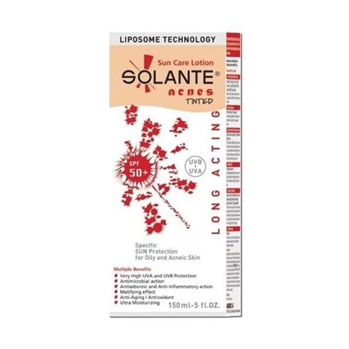 Solante Acnes Tinted spf 50 150ml
