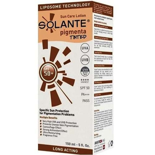 Solante Pigmenta Tinted spf 50 + 150 ml