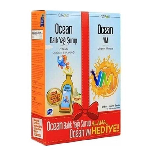 Ocean Portakal Şurup 150 ml + Ocean VM Şurup 150 ml