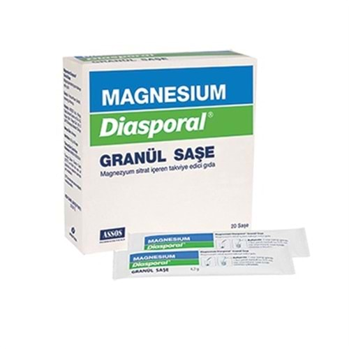 Magnesium Diasporal Granül Şase 250 mg 20 Poşet